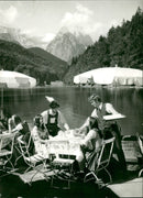 1972 RIESSERSEE ALPSPITZE LANDMARK GAR MISCH PARTENKIRCHEN AND - Vintage Photograph