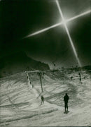 RIESSERSEE ALPSPITZE LANDMARK GAR MISCH PARTENKIRCHEN AND - Vintage Photograph