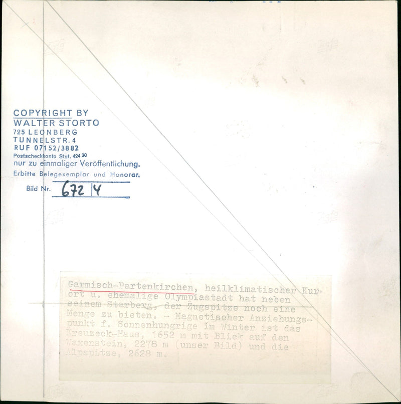 RIESSERSEE ALPSPITZE LANDMARK GAR MISCH PARTENKIRCHEN AND - Vintage Photograph