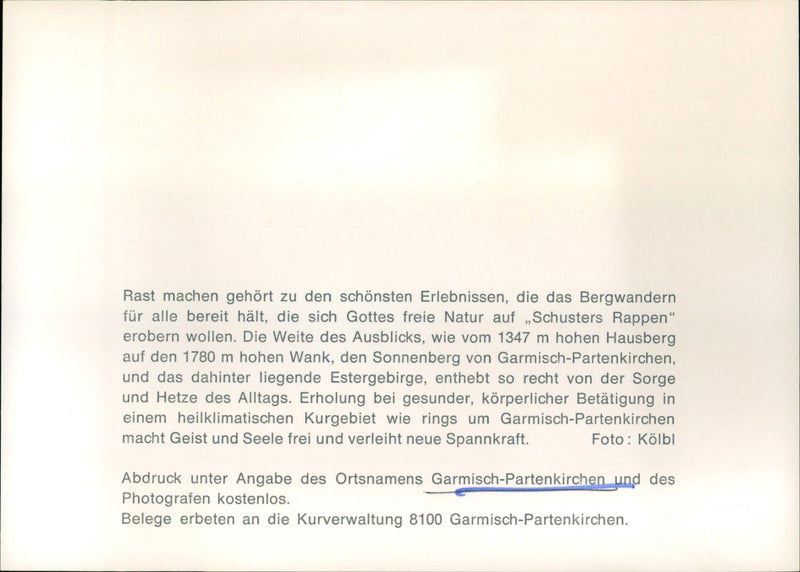 Hikers in Garmisch-Partenkirchen - Vintage Photograph