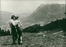 Hikers in Garmisch-Partenkirchen - Vintage Photograph