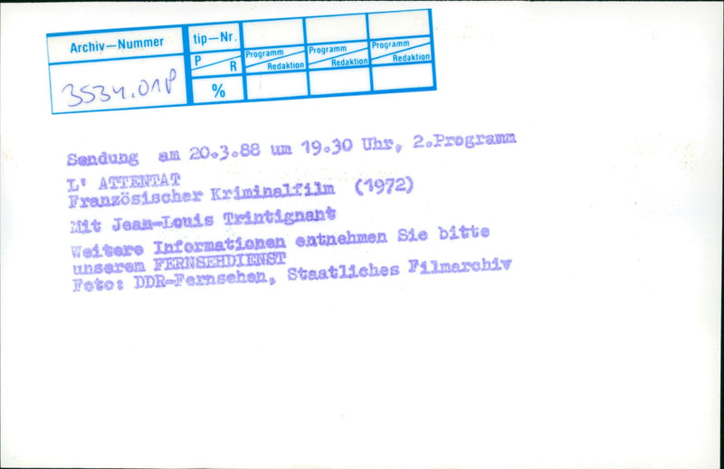 Jean-Louis Trintignant - Vintage Photograph