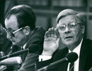 Helmut Schmidt, Hans-Dietrich Genscher - Vintage Photograph