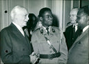 Lieutenant Nzanza, Colonel Michel, Mr. Nungul- Diaka - Vintage Photograph
