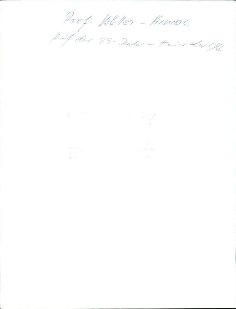 Alfred Müller-Armack - Vintage Photograph