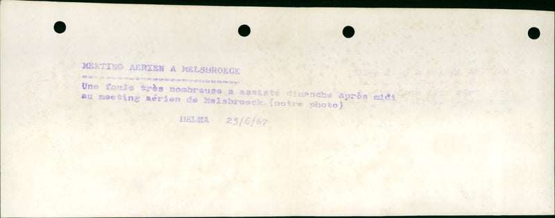 The Melsbroek airshow - Vintage Photograph