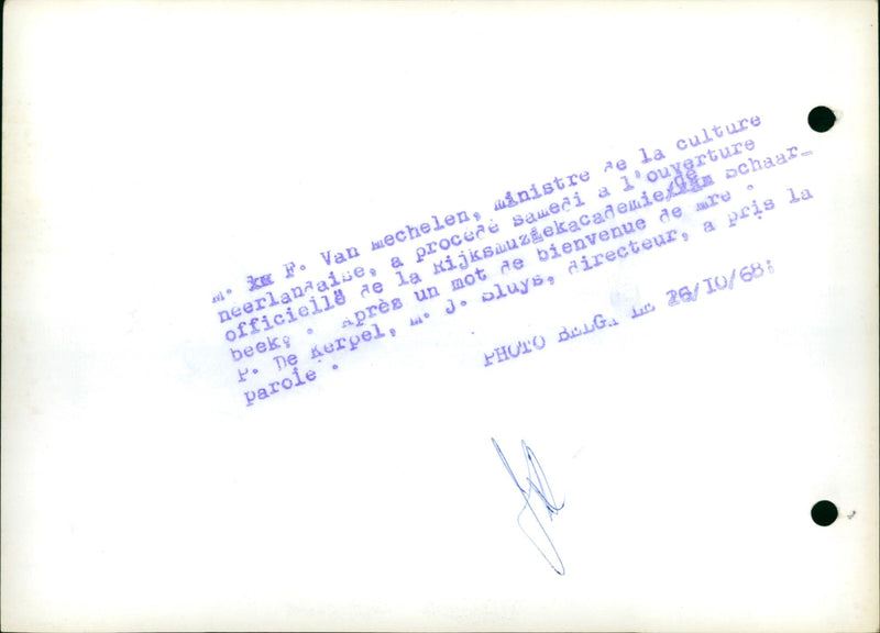 National Music Academy opened - Vintage Photograph