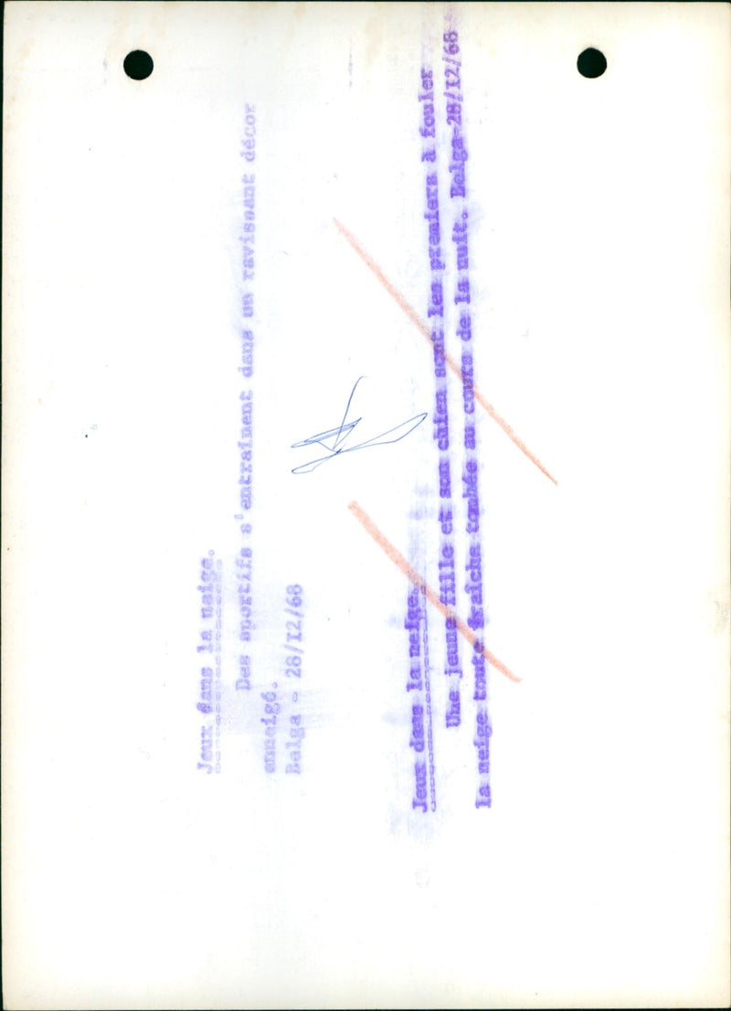 Games in the snow. - Vintage Photograph