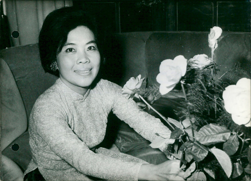 Nguyen Thi Yui, member of the South Vietnamese delegation in Paris - Vintage Photograph