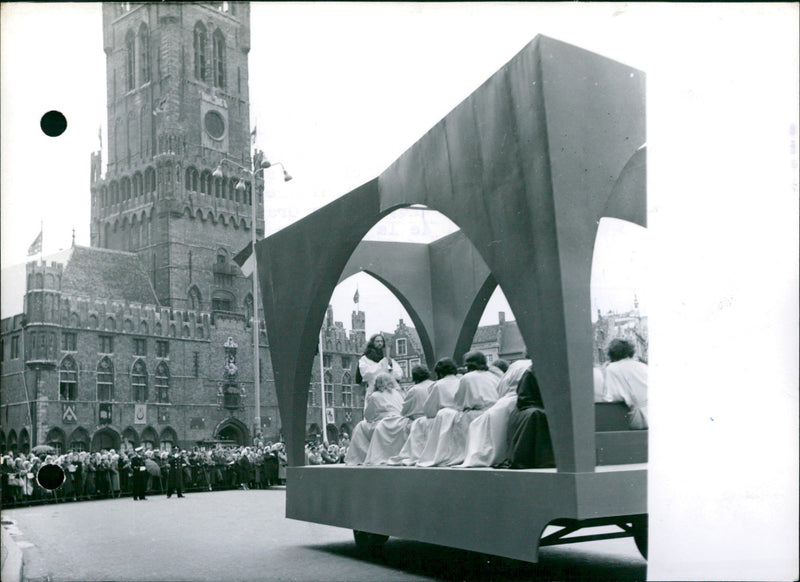 The procession of the Holy Blood made its 807th outing - Vintage Photograph