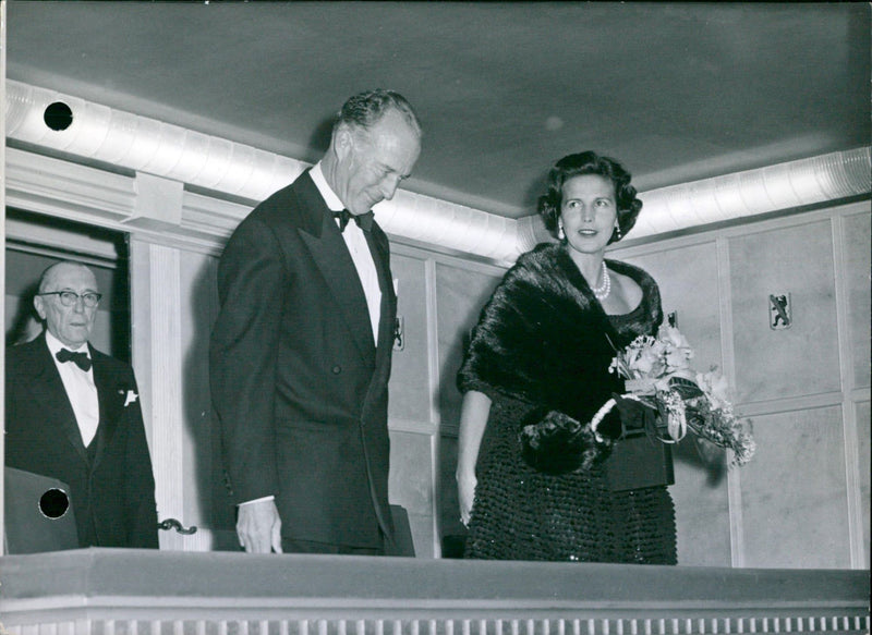 King Leopold and Princess Liliane - Vintage Photograph