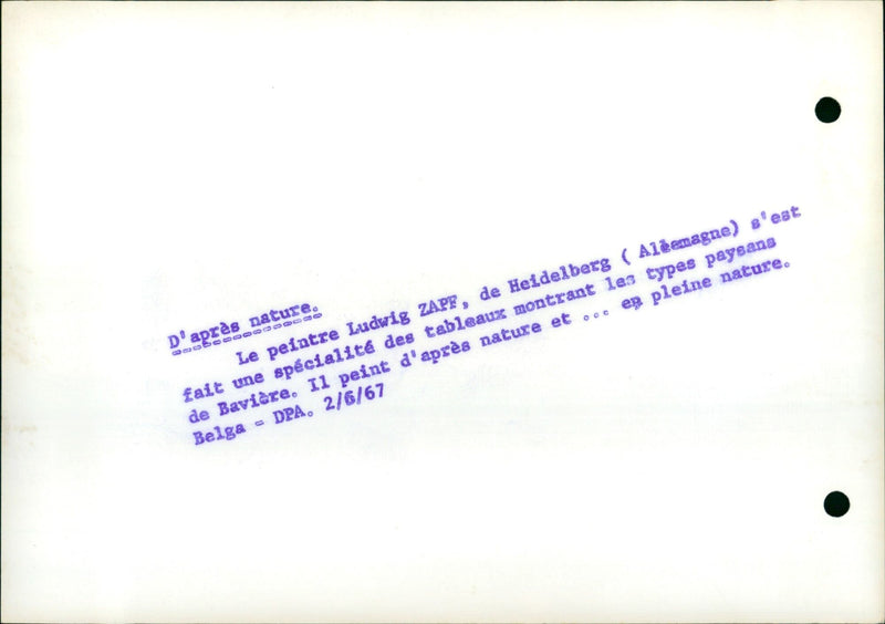 Painter from nature. - Vintage Photograph