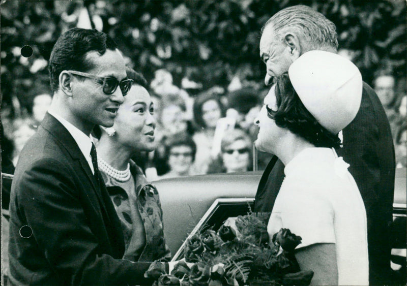 The President and Mrs Johnson - Vintage Photograph