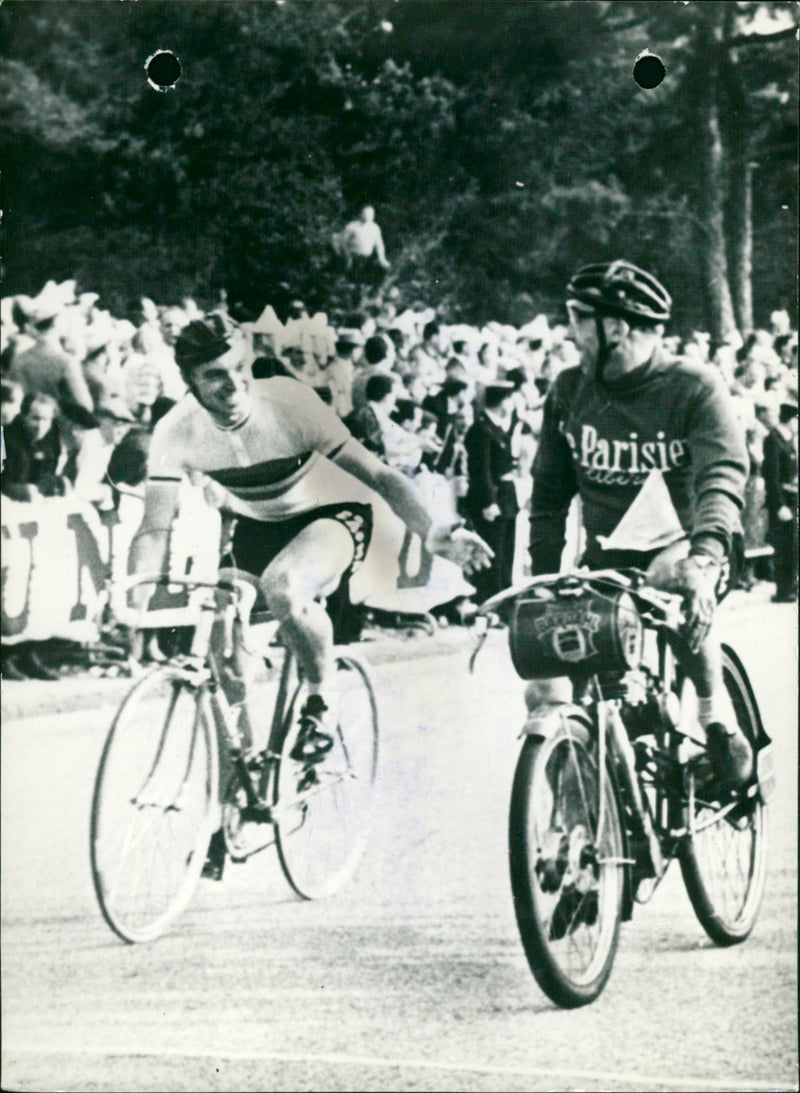 Cycling: Van Looy wins the Criterium des As. - Vintage Photograph