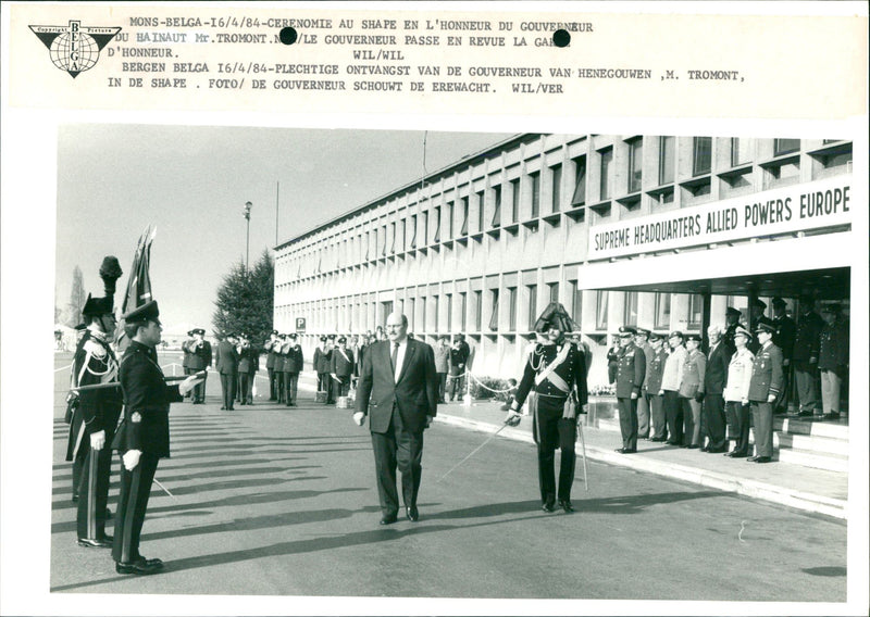 Copy MONS / 4 / CERENOMIE AU SHAPE EN L'HONNEUR DU GOUVERNEUR - Vintage Photograph
