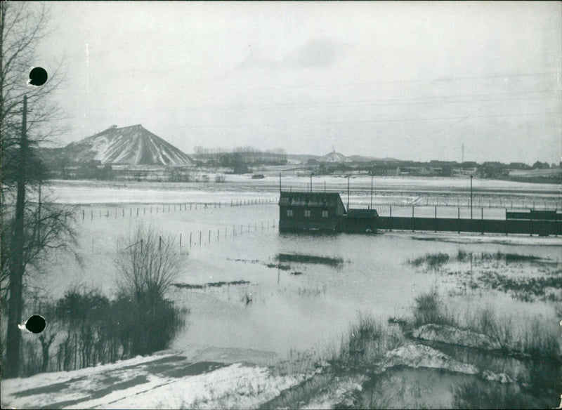 The floods of the Sambre - Vintage Photograph