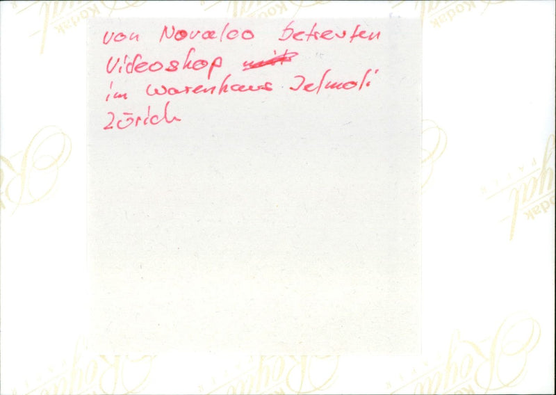 Jelmoli Zurich - Vintage Photograph