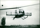 The Luftwaffe acquired two helicopters. - Vintage Photograph