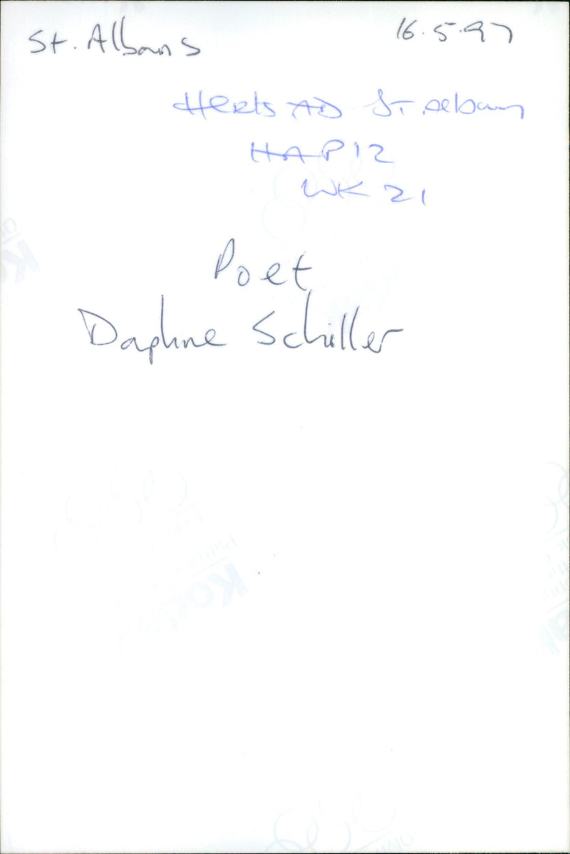 WERNER SCHURING POET - Vintage Photograph