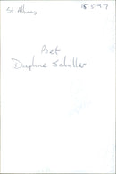 WERNER SCHURING ISS DASIS SCALBOUS DAPHNE HSB ISSA POET - Vintage Photograph