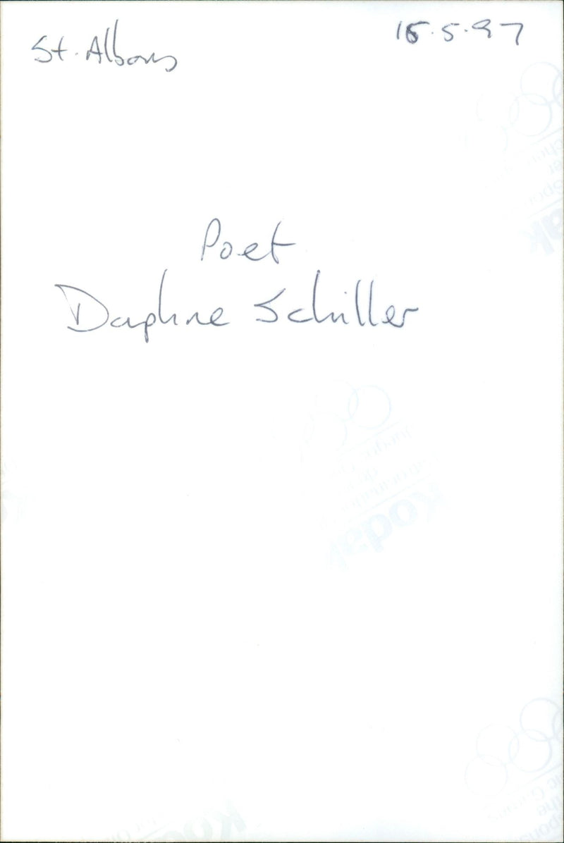 WERNER SCHURING ISS DASIS SCALBOUS DAPHNE HSB ISSA POET - Vintage Photograph