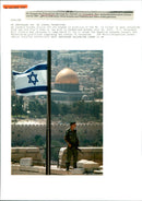 1967 JERUSALEM DOME ROCK ISRAEL AND PALATINES POLICE PRESIDENT JACQUELINE DAVID - Vintage Photograph