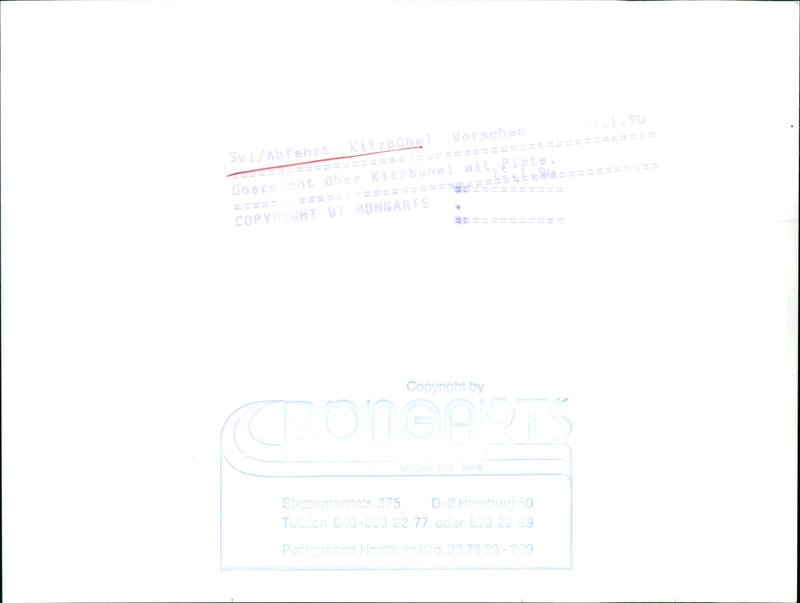 PROPERTY SKI OWNHILL KITZBUHEL OVERVIEW SLOPE HAMBURY - Vintage Photograph