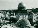 1993 JERUSALEM DOME ROCK LLIGE FILM STANDS UNDER SYMBOL - Vintage Photograph