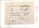 KISSINGS KININGNE DIEUSTAS PRAM ZUNG ISSUE SIGNATURE NOT OPEN - Vintage Photograph
