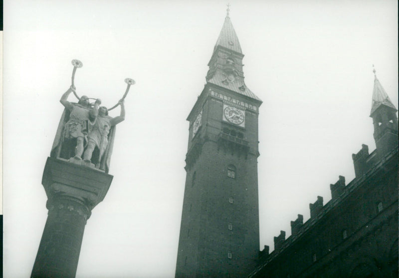 Copenhagen City Hall - Vintage Photograph
