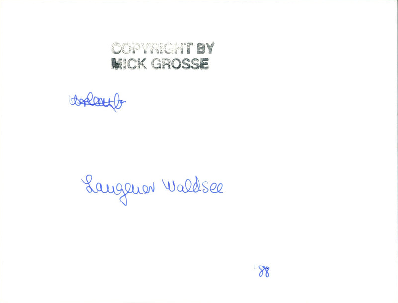 ZHUGEN WALDSEE ALUT LAUGENE - Vintage Photograph