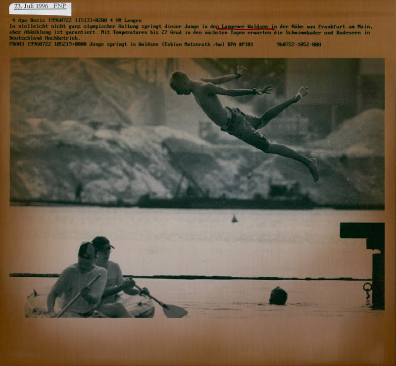 1996 ZHUGEN WALDSEE TEN PERATURES DEGREES NEXT DAYS EXPECT - Vintage Photograph