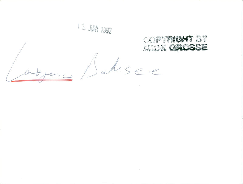 1992 TJENE SUKSEE ZHUGEN WALDSEE MEMBER GERMAN PARLIAMEN - Vintage Photograph