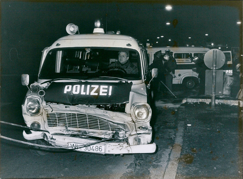 Car accident in Frankfurt - Vintage Photograph