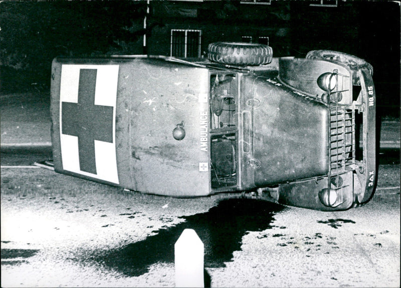 Car accident in Frankfurt - Vintage Photograph