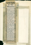 MURDER SCHLOSEMO EIGHT VICTIMS FOUR MONTHS GEN - Vintage Photograph