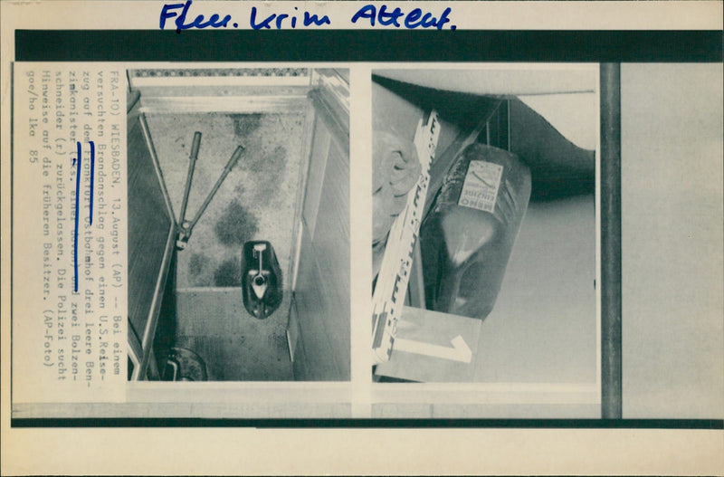ATTEMPTS BONY FIRE FLER KRIM ATEUT INI GERMAN LANGUAGE FILM SERIES - Vintage Photograph