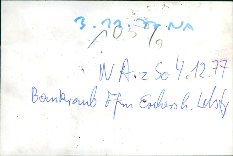 1977 KRIM ESCHERSHEIMER LANDSTR FILMED AUTOW ZAMERA NOVHEIMER LDSTR BANK MONEY - Vintage Photograph
