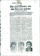 1978 CRIMEA RAUB JUWE LENROUBO JEWELLER PUSCHNER MURDER ROBBERY COMISSARIAT - Vintage Photograph