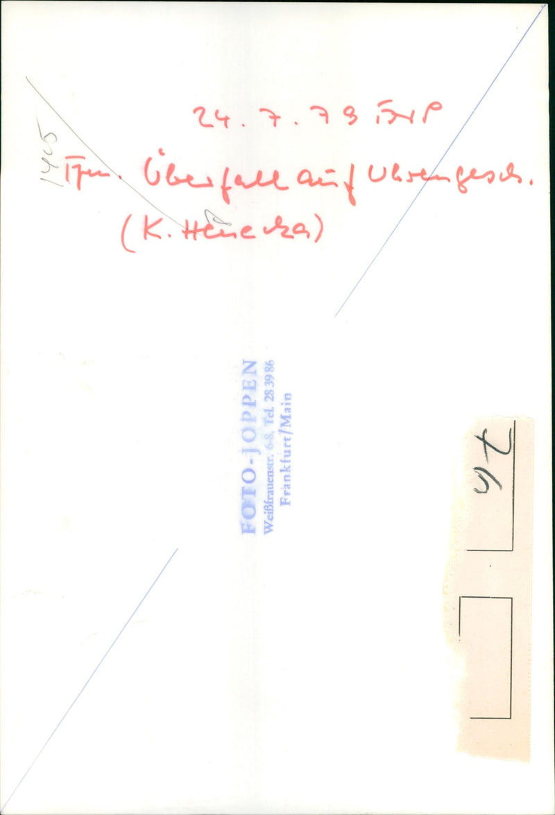 CRIMEA RAUB MURDER JUWE LENROUBO VIZ JEWELLER PUSCHNER UNIVERSAL - Vintage Photograph