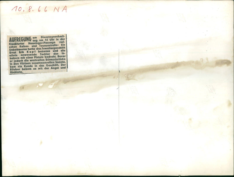 CRIMEA RAUB JUWE LENROUBO JEWELLER PUSCHNER MURDER HAD ENTERED JEWE - Vintage Photograph