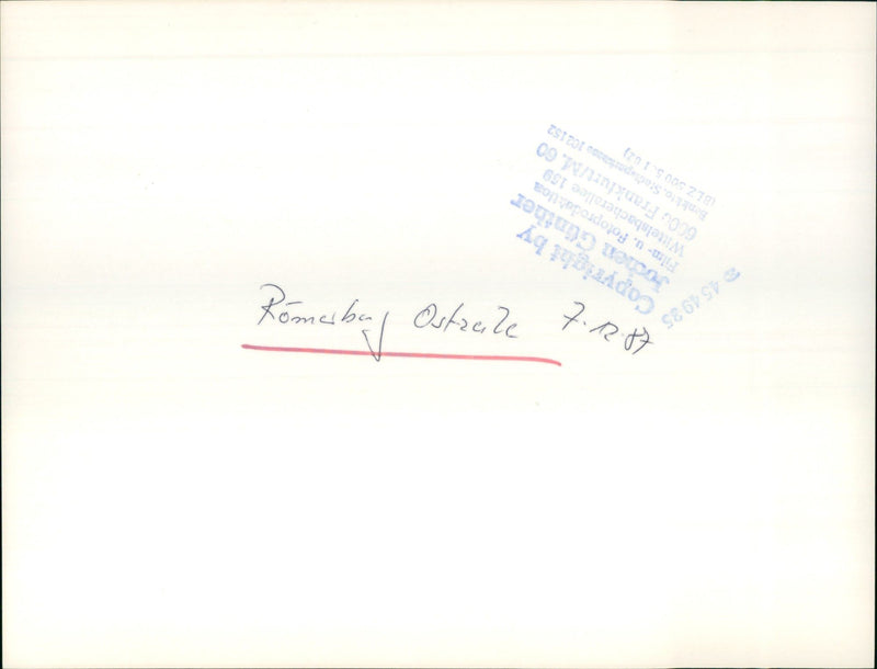 ROMERBE OSTZEILE YOU HAVE FIVE PFENNIG TERY RUNGONG PAGAL COP FILM - Vintage Photograph