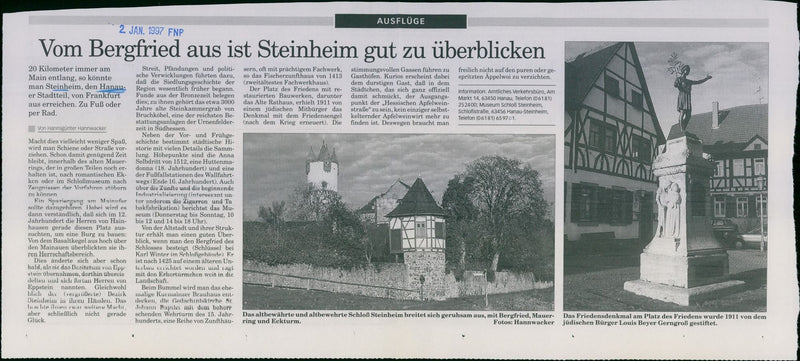 1956 HANAU HANNAU STEINHEIM TOWN GERMANY MAW MOON FILM LINDA - Vintage Photograph