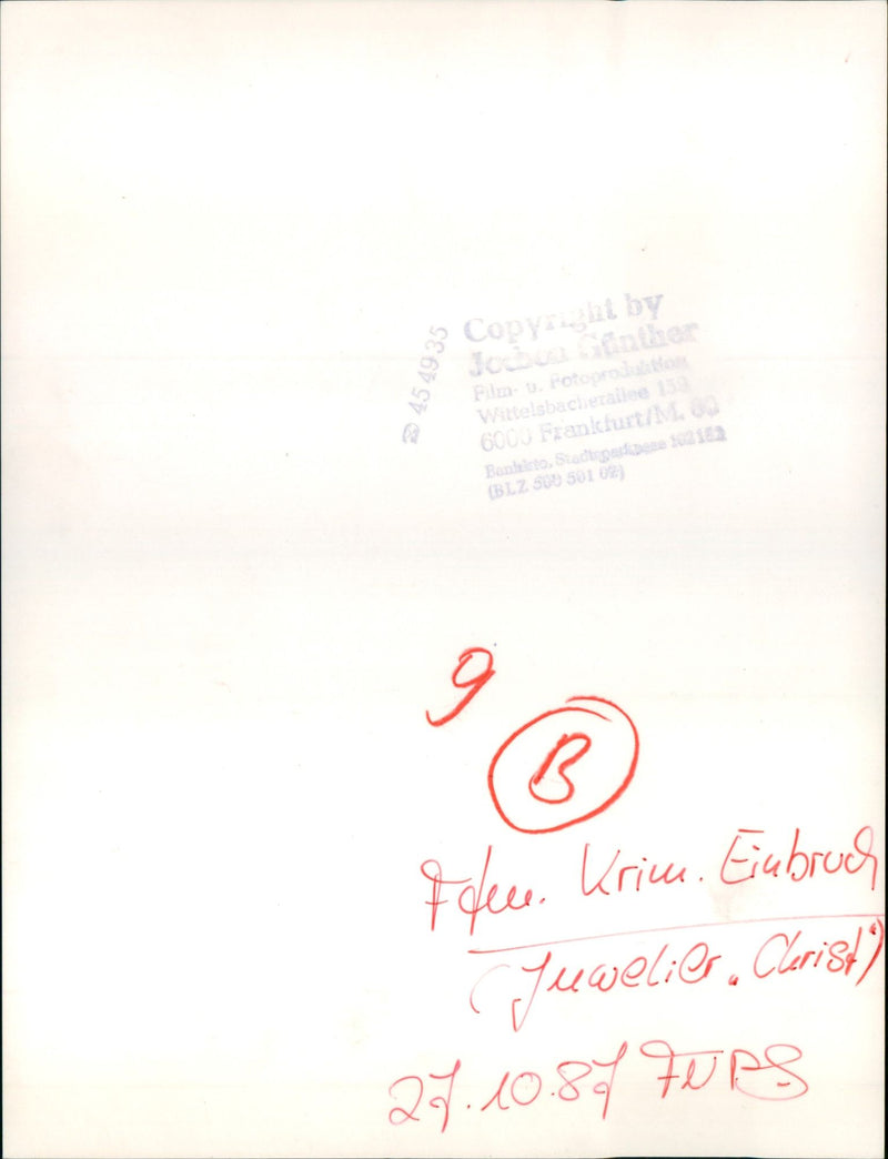RAUB DIFFERENT PERS HEINRICH PFEIL CARTIER RAID CRIMEA JEWELS ROBBERYTH FILM - Vintage Photograph