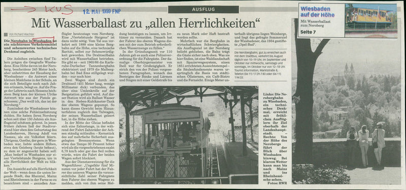 1978 NEROBERG NEROBAHN WIESBADEN OPEN EASTWOOD FILM CLINT ROYAL - Vintage Photograph