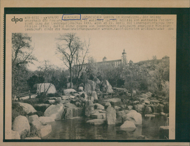 1990 WURZBURG LANDESGARTENSCHAU OPEN LANDSCAPE - Vintage Photograph