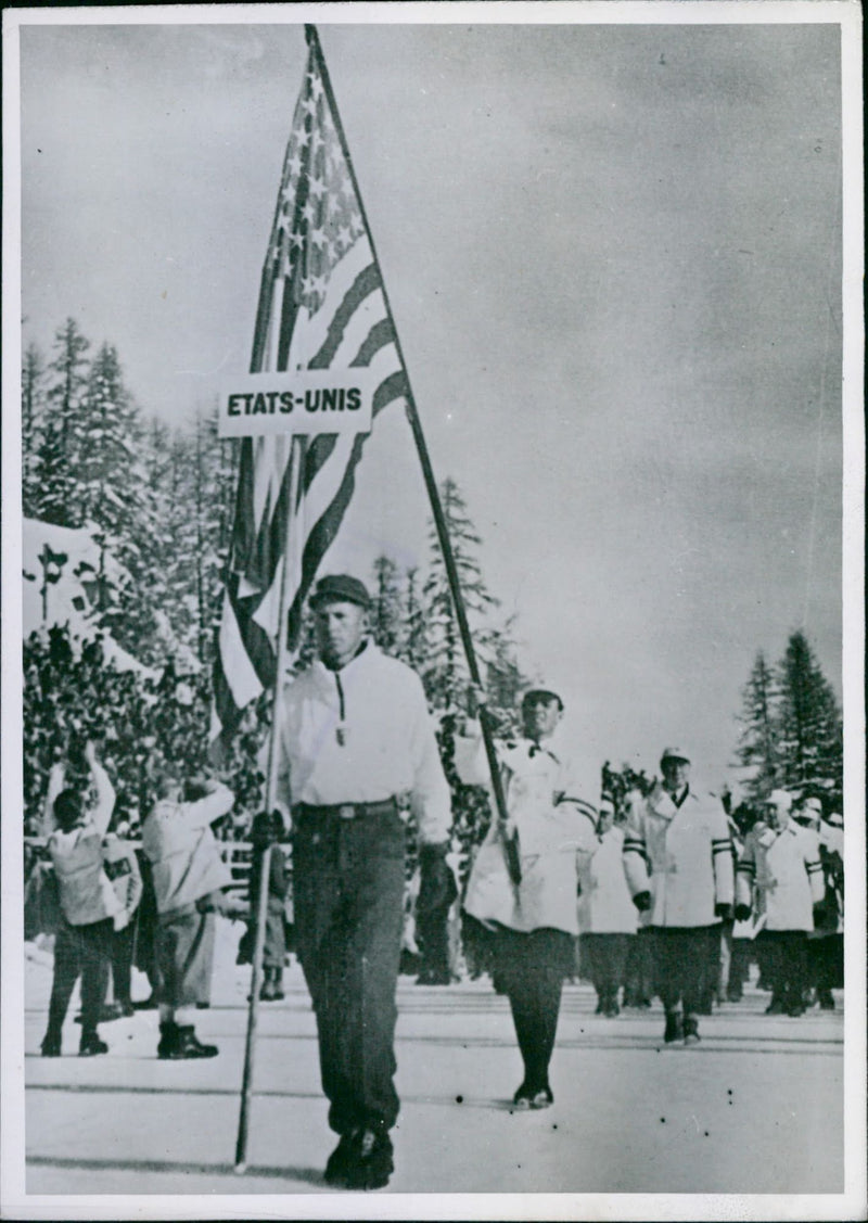 1948 Winter Olympics in St. Moritz - Vintage Photograph