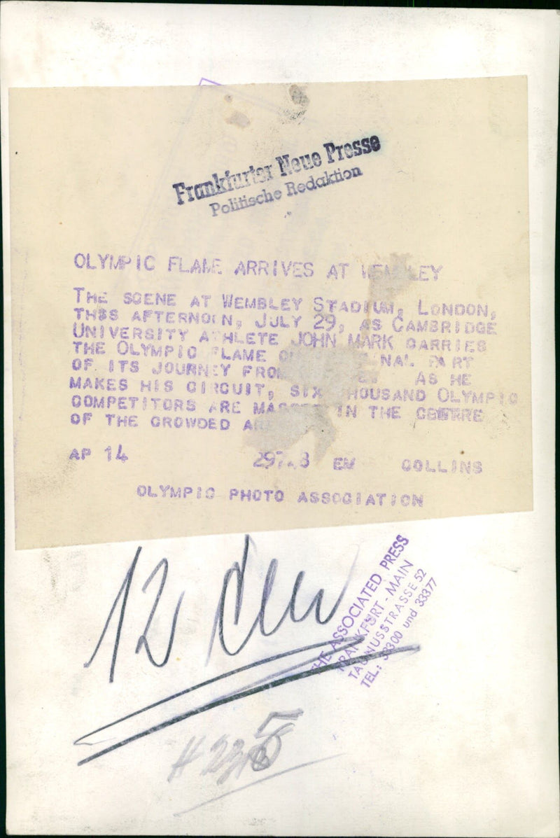 1948 Summer Olympics - Vintage Photograph