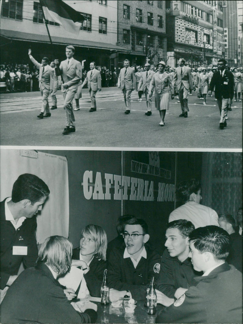 German sports youth in Tokyo - Vintage Photograph