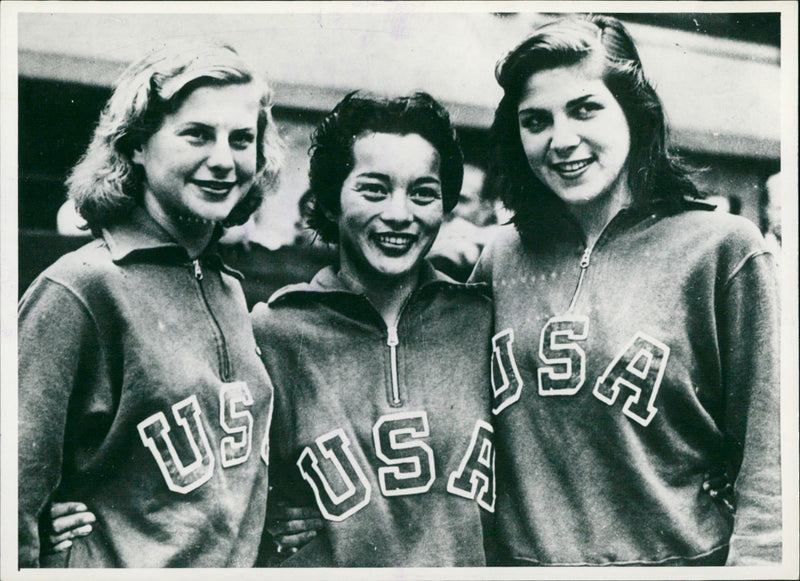 Olympic Games London 1948 springboard diving - Vintage Photograph